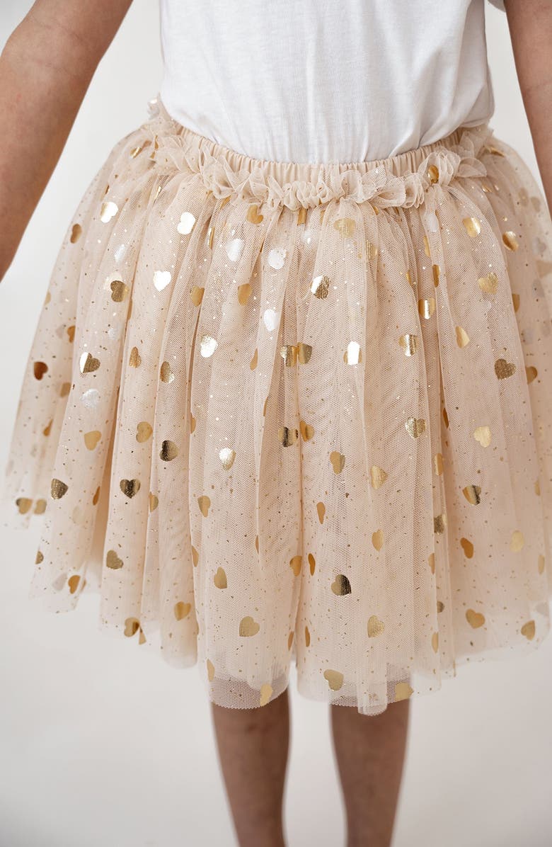 Mini Celebrities Gleam Tutu Skirt, Alternate, color, Sand Beige