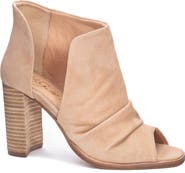 42 Gold Loyalty Open Toe Bootie
