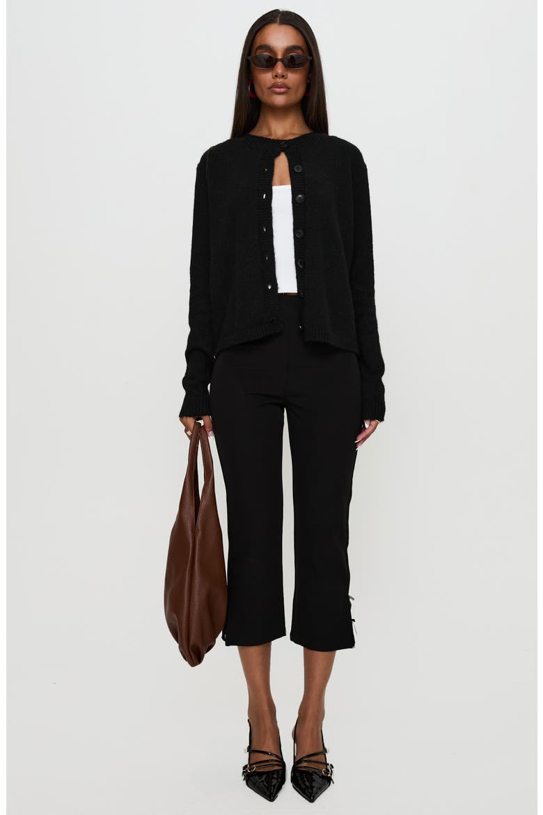 Denmark Rib Knit Cardigan, Alternate, color, BLACK