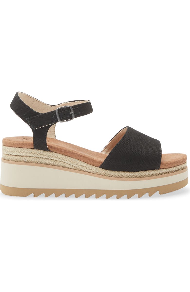 TOMS Flora Sandal, Alternate, color, Black