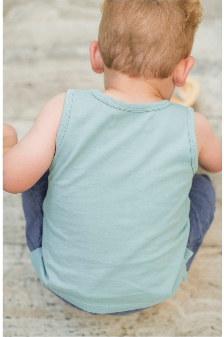 Kids' Garment Dye Tank, Alternate, color, DEEP SEA