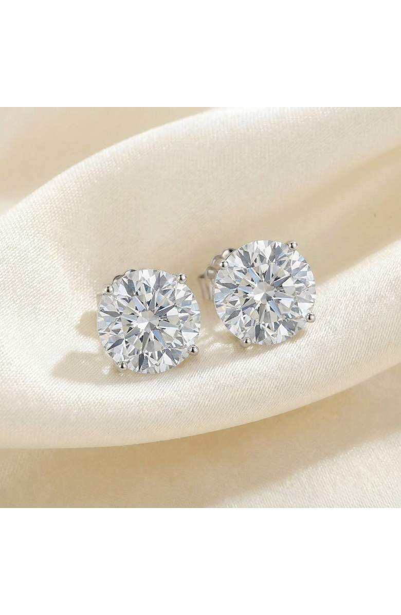 Bliss Diamond 8Ct TW Certified Lab Grown Diamond Studs in 14k Gold, Alternate, color, 14K White Gold