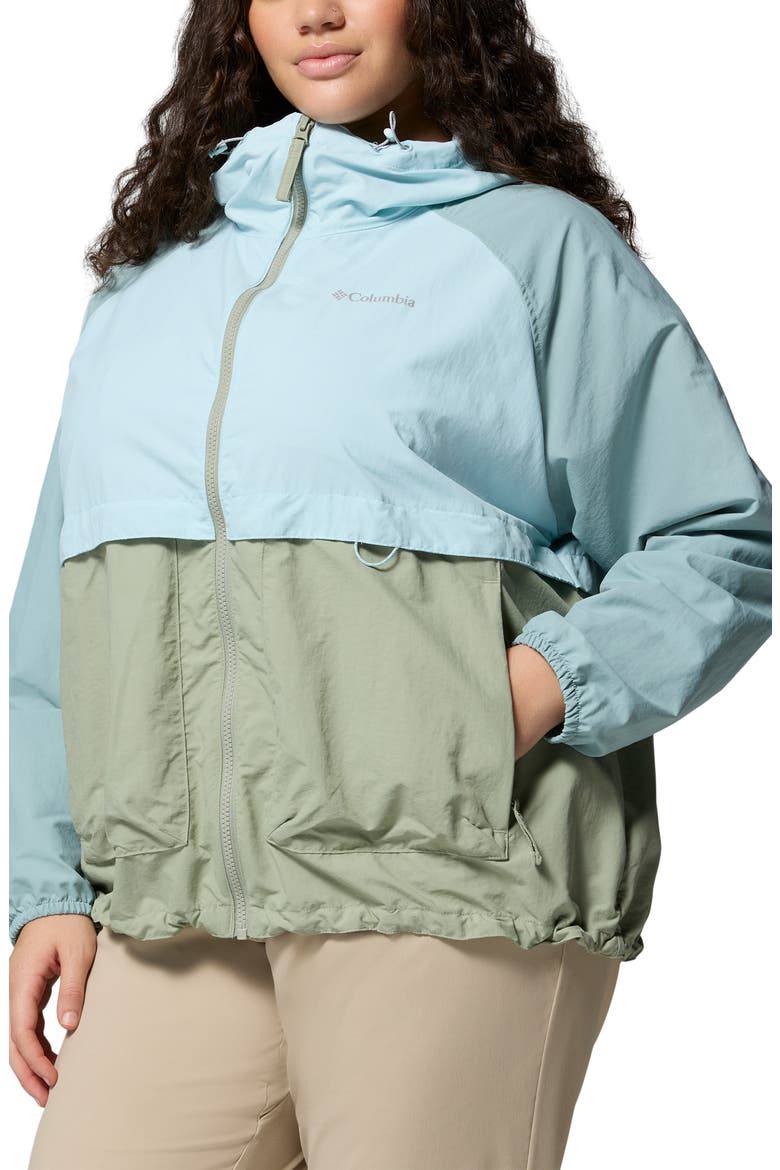Spire Valley Water Repellent Windbreaker, Alternate, color, SAFARI/ MARINE LIGHT/ BLUE