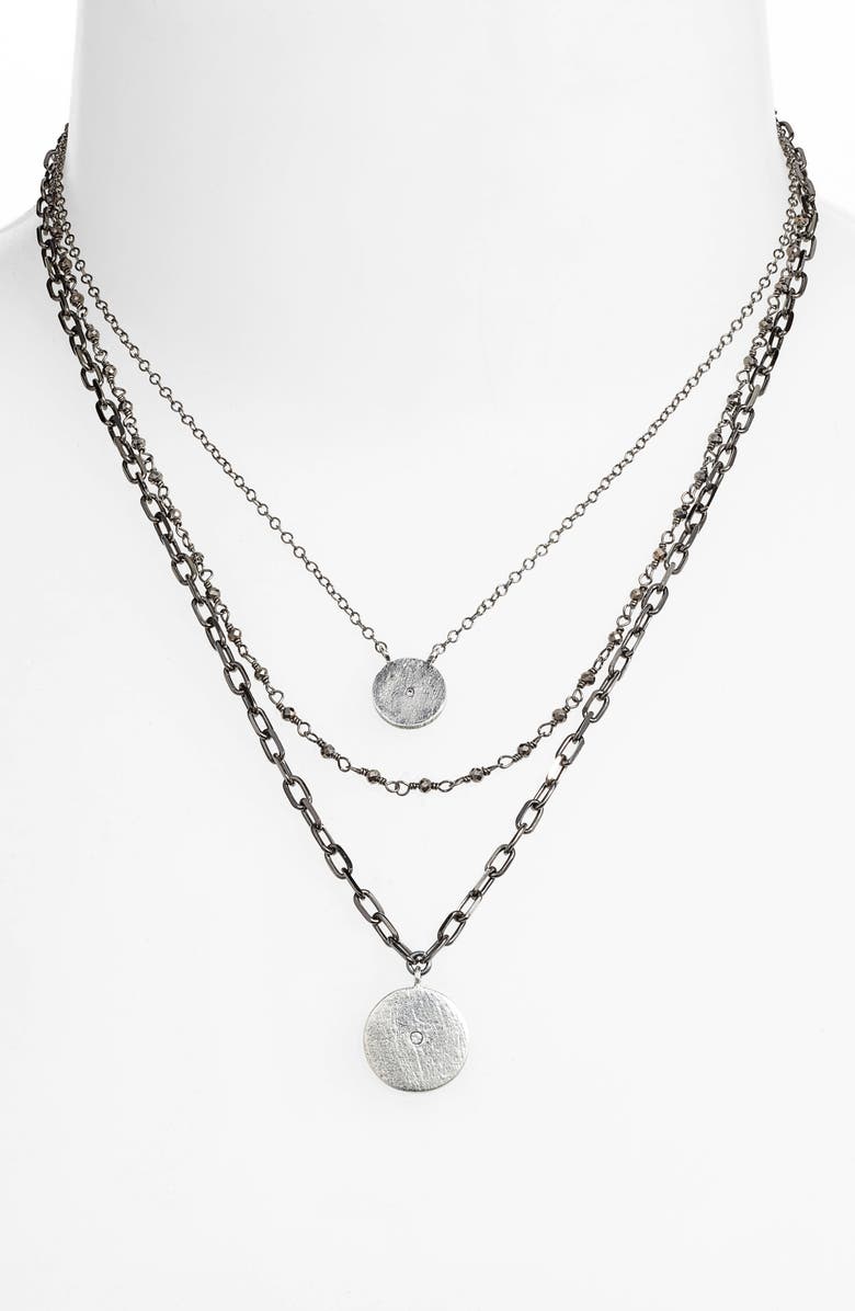 ela rae Triple Layer Necklace, Alternate, color,