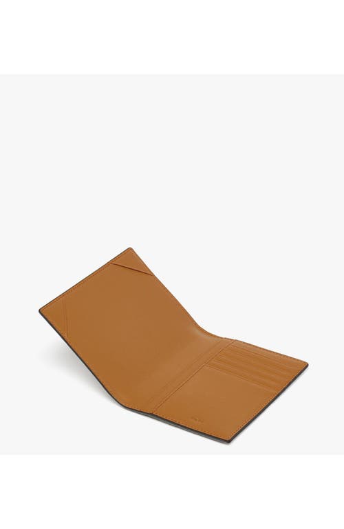 Mcm Ottomar Passport Holder In Cognac