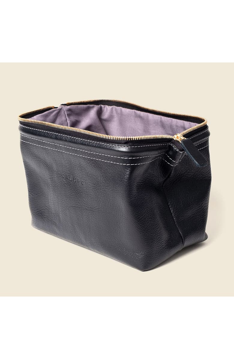 Casupo Leather Toiletry Bag, Alternate, color, Black