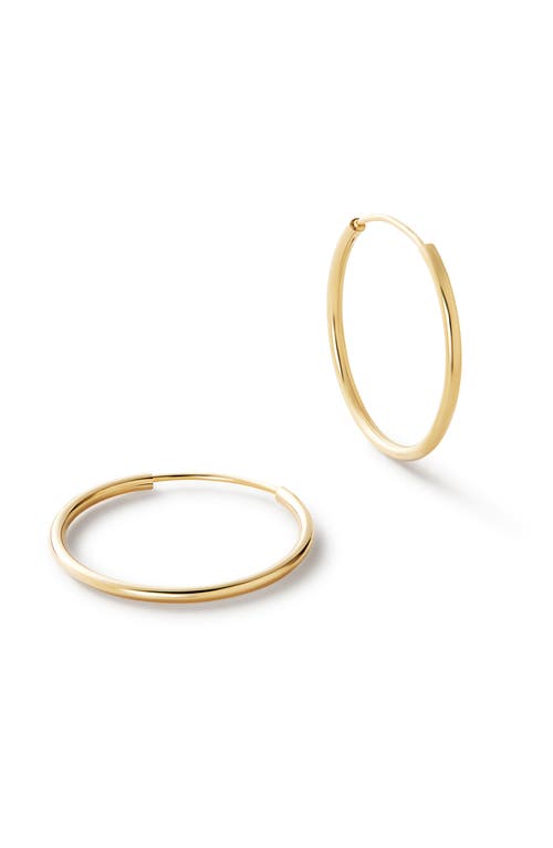 Ana Luisa Gold Hoop Earrings In White Gold