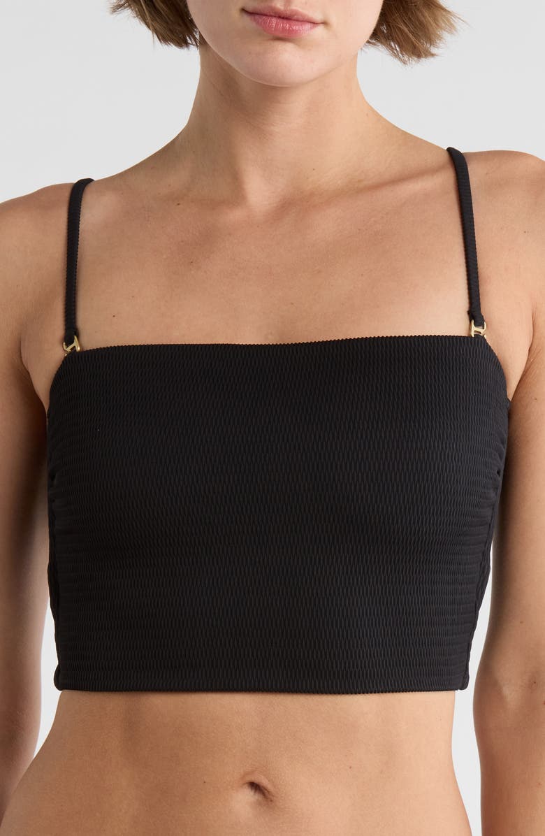 Vitamin A<sup>®</sup> Ava Bandeau Bikini Top, Main, color, Black