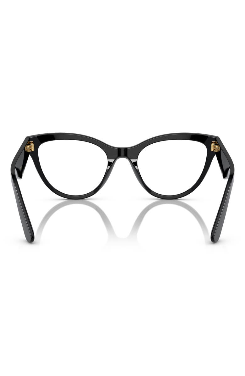 Dolce&Gabbana 52mm Butterfly Optical Glasses, Alternate, color, 