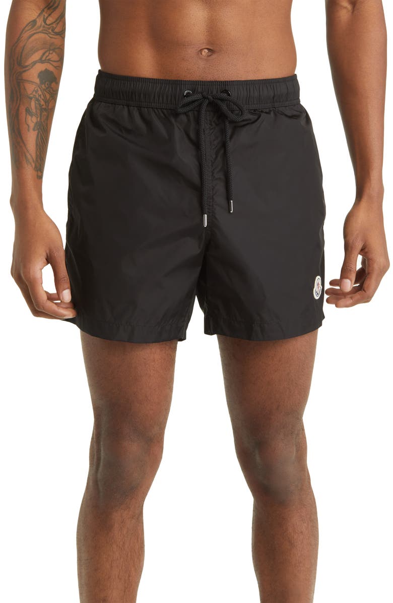 Moncler Technical Nylon Swim Trunks, Main, color,
