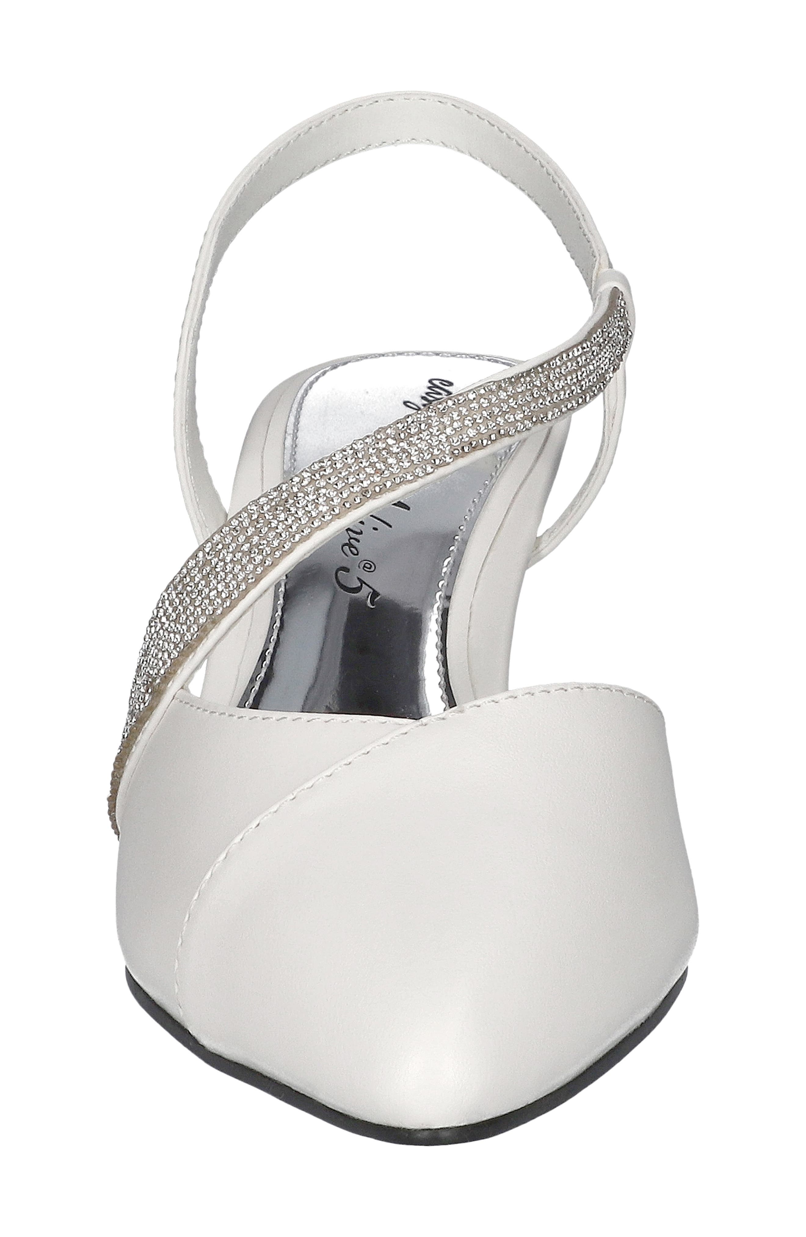 EASY STREET Elegance Pointed Toe Pump, Alternate, color, White