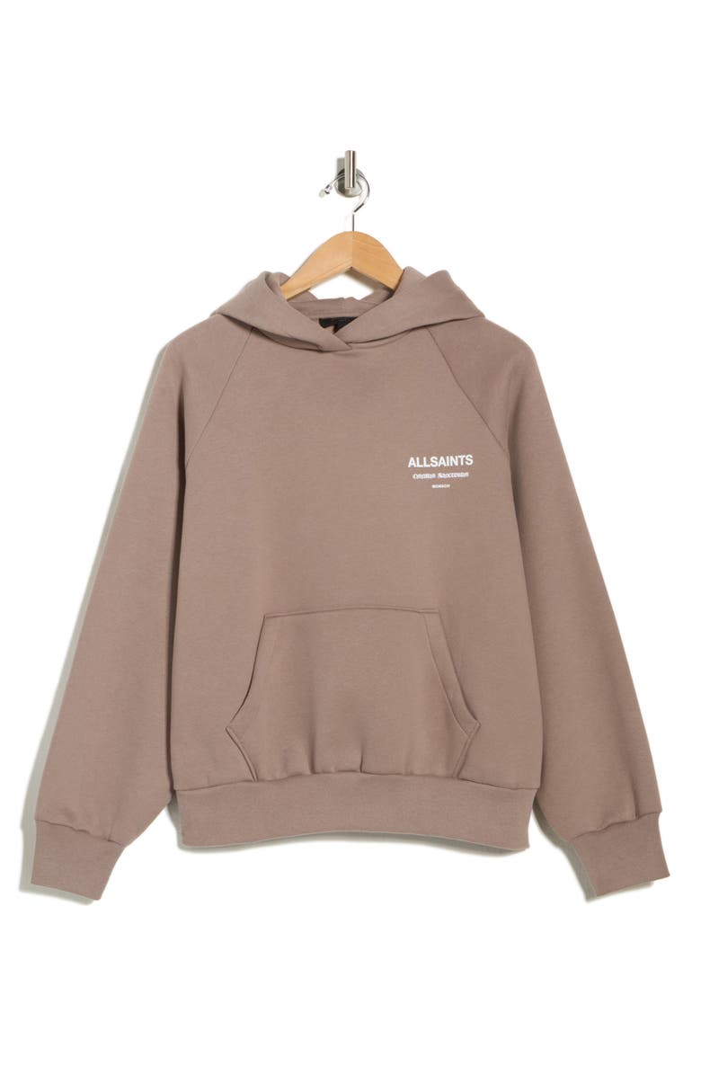 AllSaints Talon Omnium Hoodie, Main, color, Pine Bark Brown