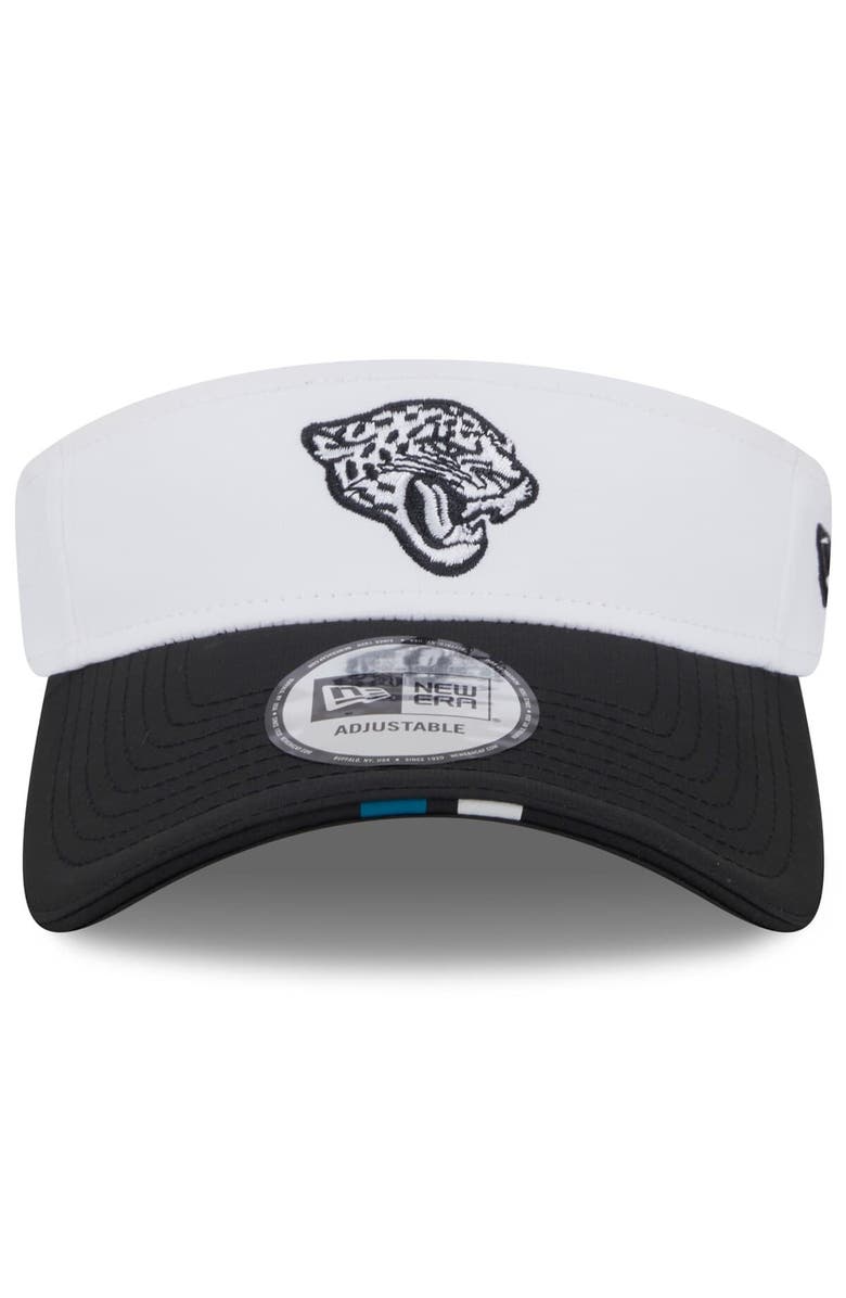 New Era Men's New Era White/Black Jacksonville Jaguars 2025 NFL Training Camp Adjustable Visor, Alternate, color, White
