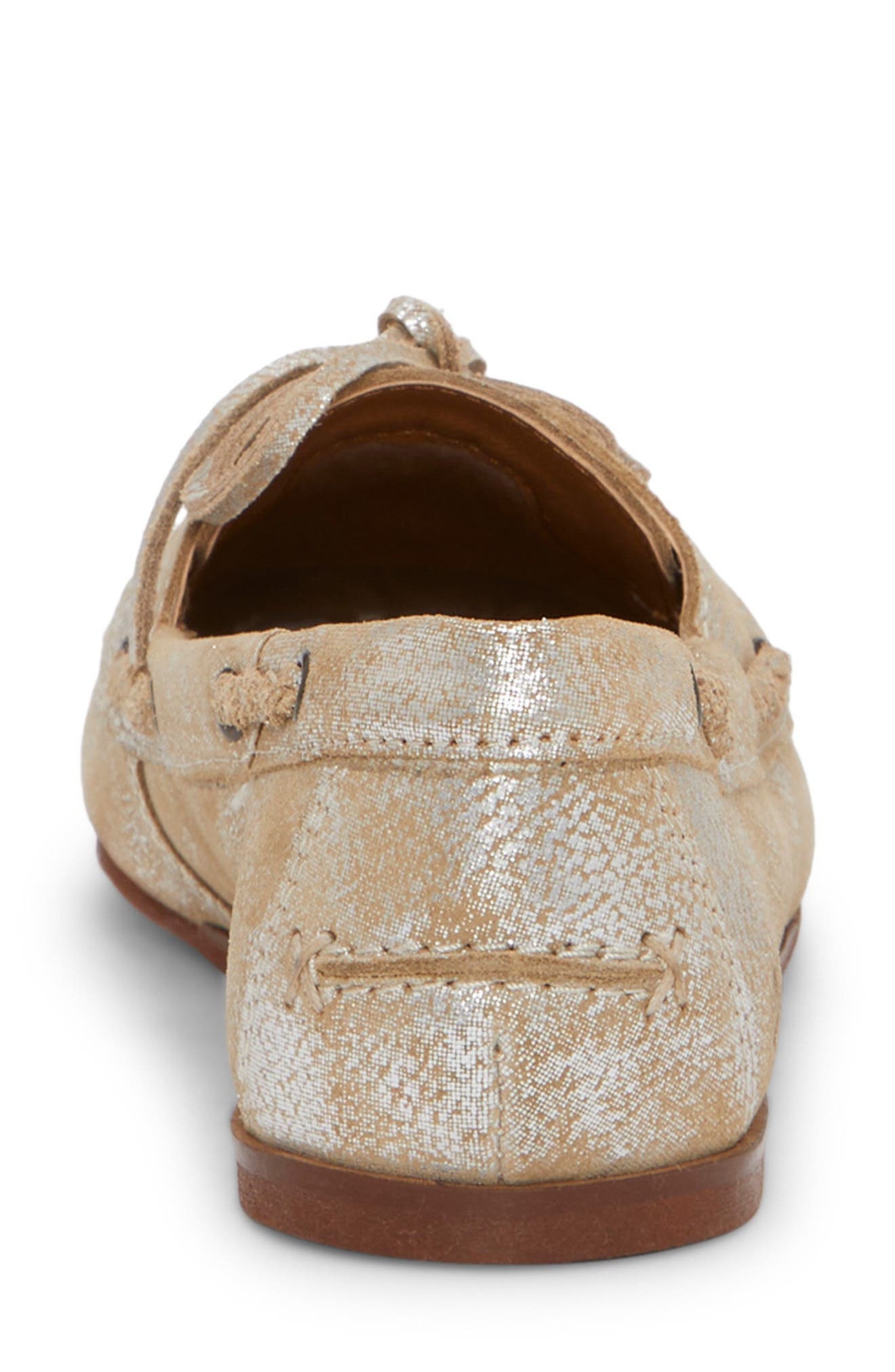 Lucky Brand Tineera Boat Shoe, Alternate, color, Silver Foil Print