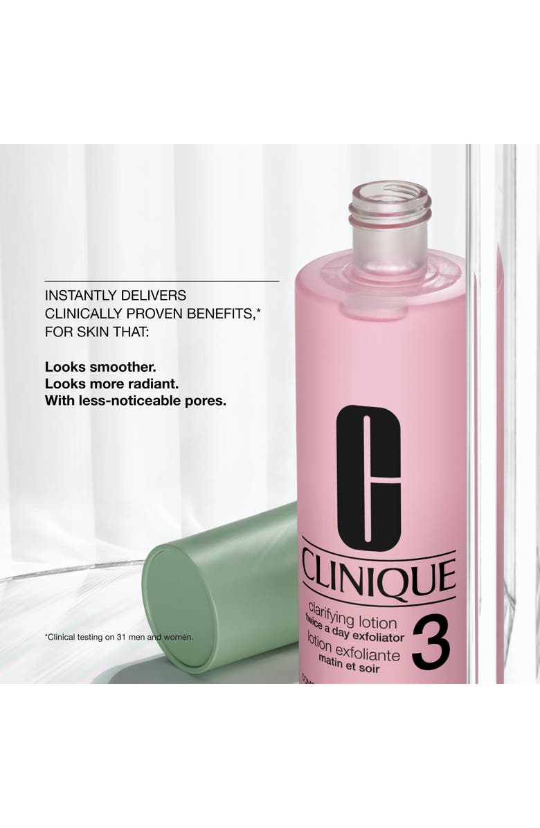 Clinique Jumbo Clarifying Face Lotion Toner 3 For Combination Oily Skin $38 Value, Alternate, color, 