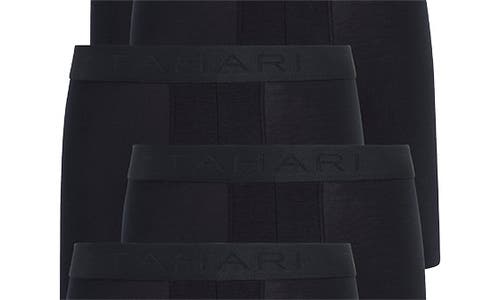 Tahari 4-pack Luxe Micro Boxer Briefs In Black