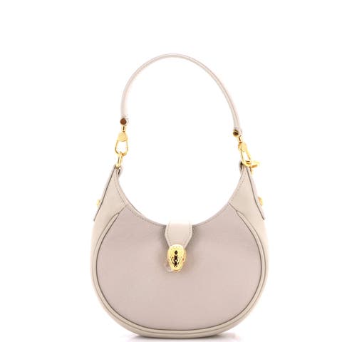 Serpenti Ellipse Crossbody Bag Leather Mini