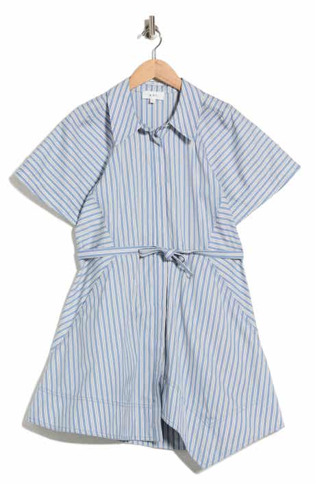 Julie Tie Waist Cotton Shirtdress