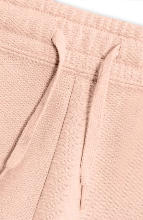 Dalix Womens Martini Midweight Washed Fleece Shorts In Pink