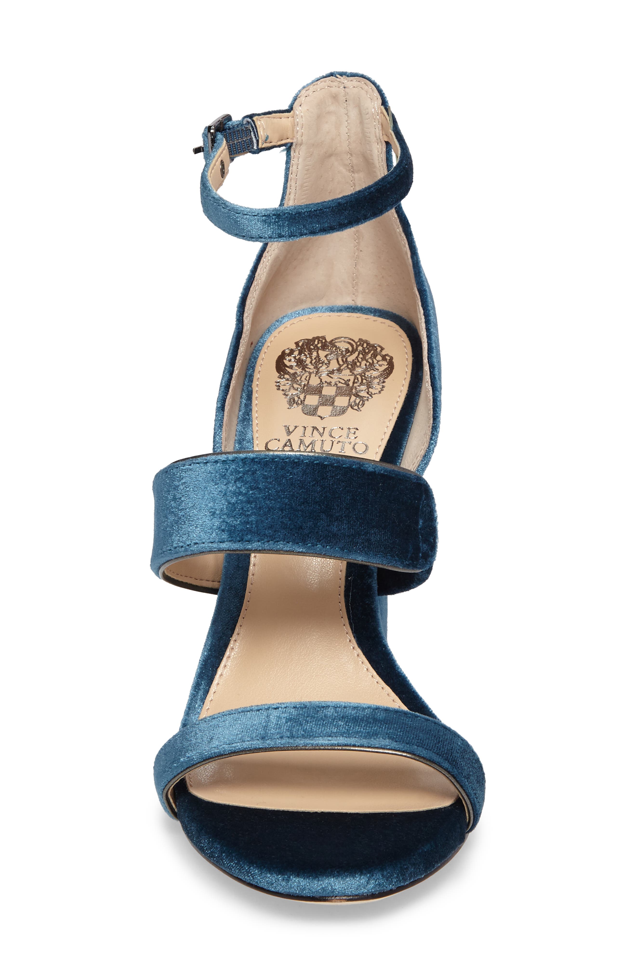 Robeka Sandal, Alternate, color, PEACOCK VELVET FABRIC