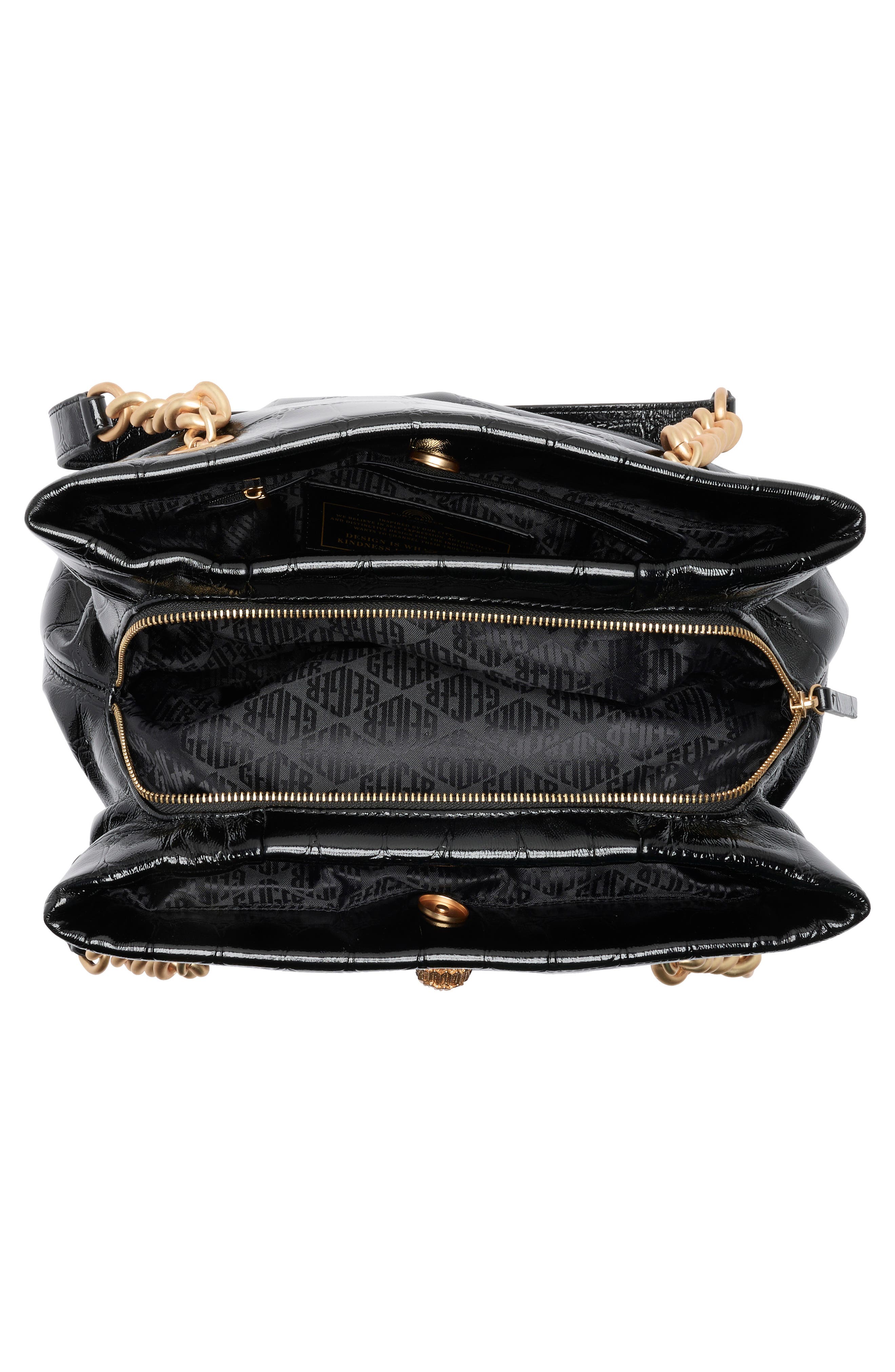 Kurt Geiger London Kensington Croc Embossed Leather Tote Bag, Alternate, color, 