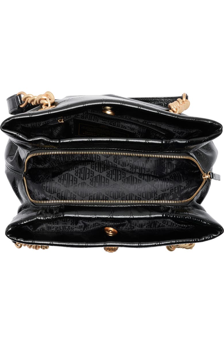 Kurt Geiger London Kensington Croc Embossed Leather Tote Bag, Alternate, color, Black