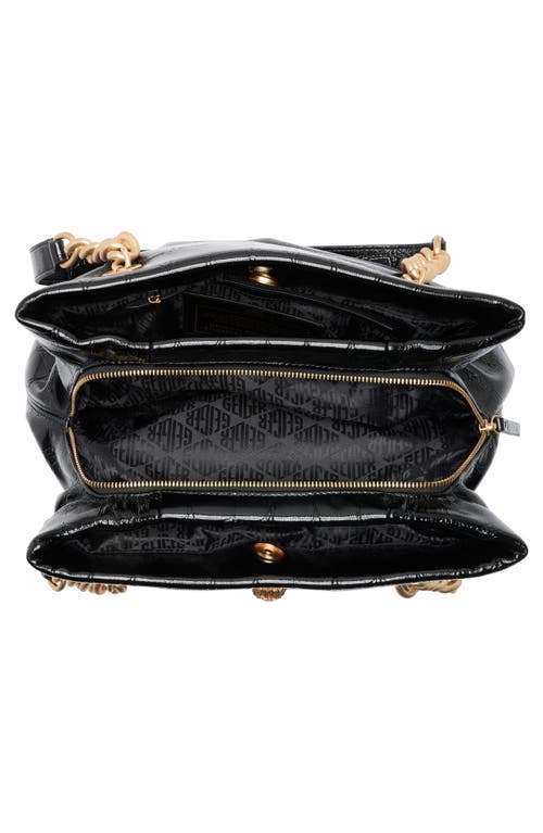 Kurt Geiger London Kensington Croc Embossed Leather Tote Bag In Black