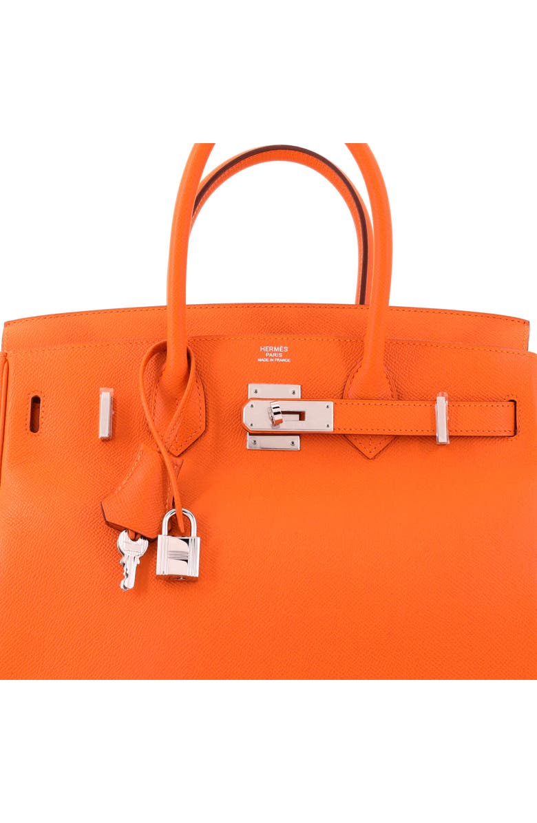 Pre-Owned Hermes Birkin Handbag Orange Epsom with Palladium Hardware 30, Alternate, color, Orange H