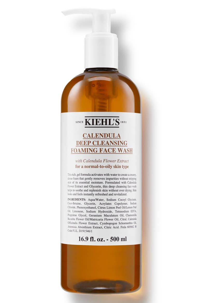 Calendula Deep Cleansing Foaming Face Wash, Main, color, NO COLOR