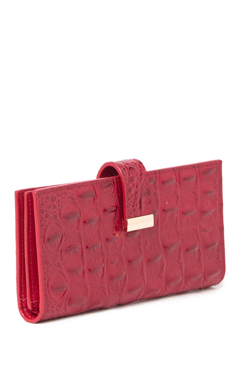 VICENZO LEATHER Sasha Croc Leather Wallet, Alternate, color, 