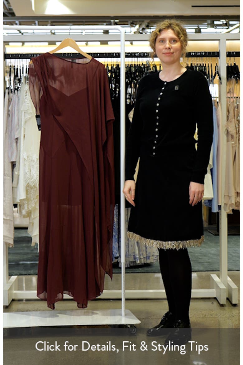 Honey Sheer Maxi Dress with Cape video