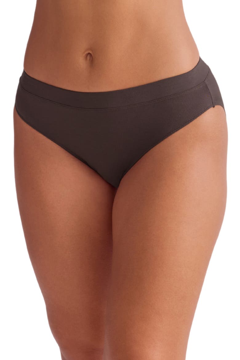 Silicone Edge Bikini, Main, color, ESPRESSO