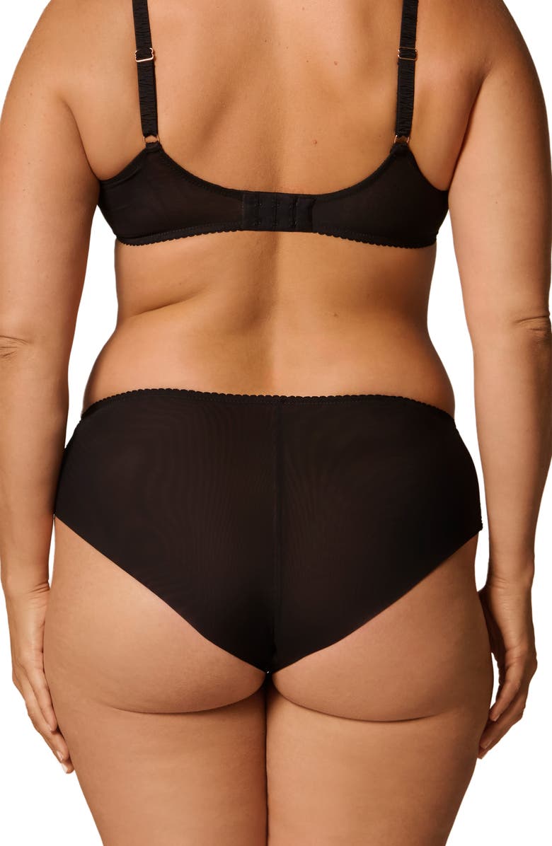 Simone Perele Idole Boyshorts, Alternate, color, Black