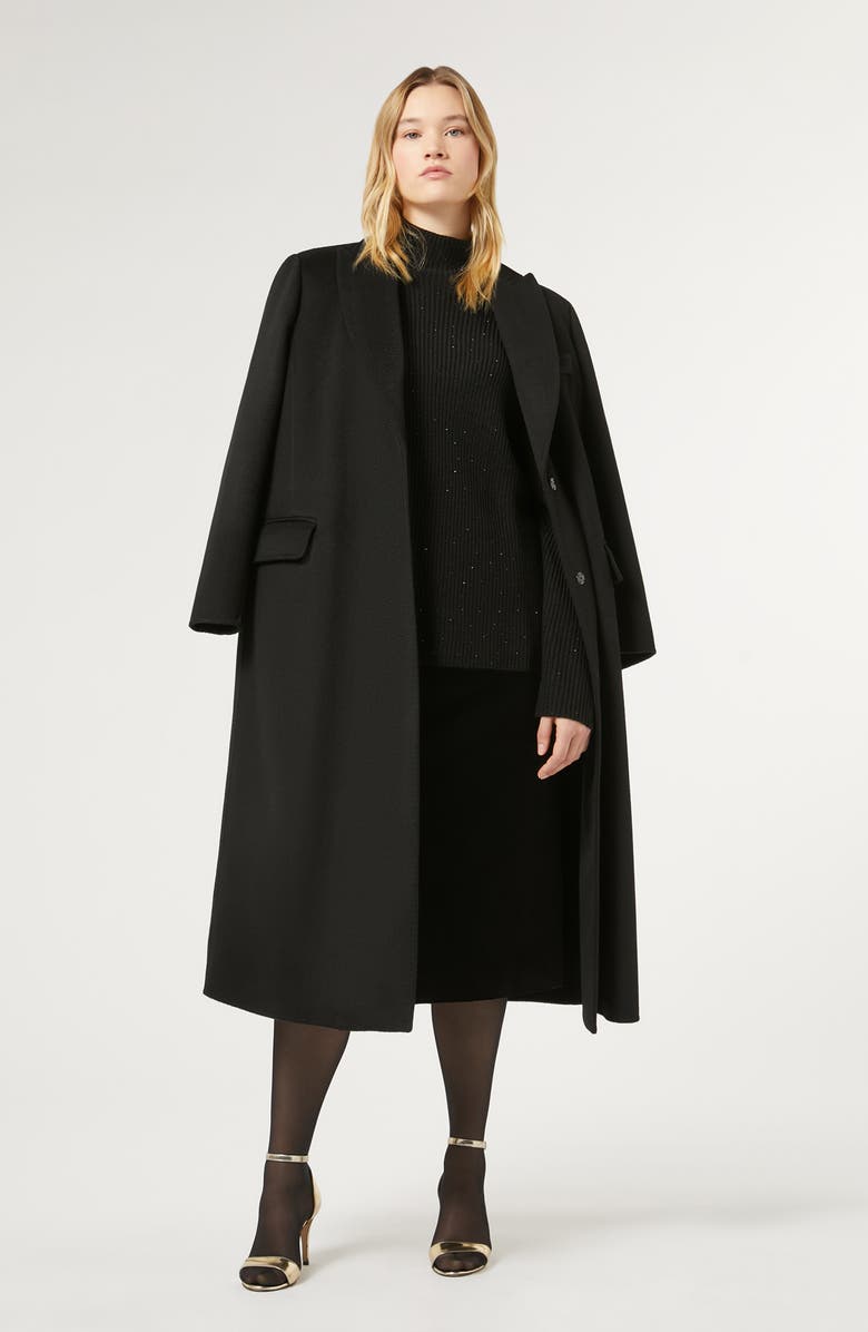 Marina Rinaldi Kastel Rhinestone Detail Virgin Wool Blend Turtleneck Sweater, Alternate, color, 