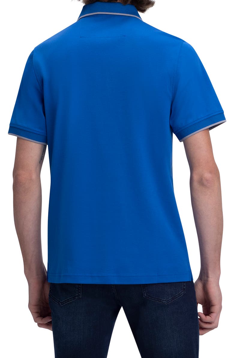 Bugatchi Zip Placket Polo, Alternate, color, Classic Blue