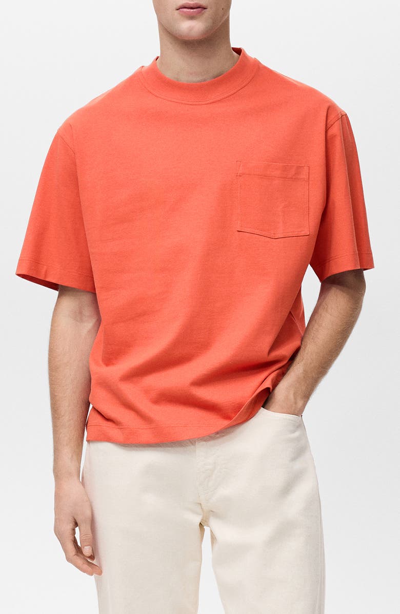 MANGO Boxy Cotton T-Shirt, Main, color, 