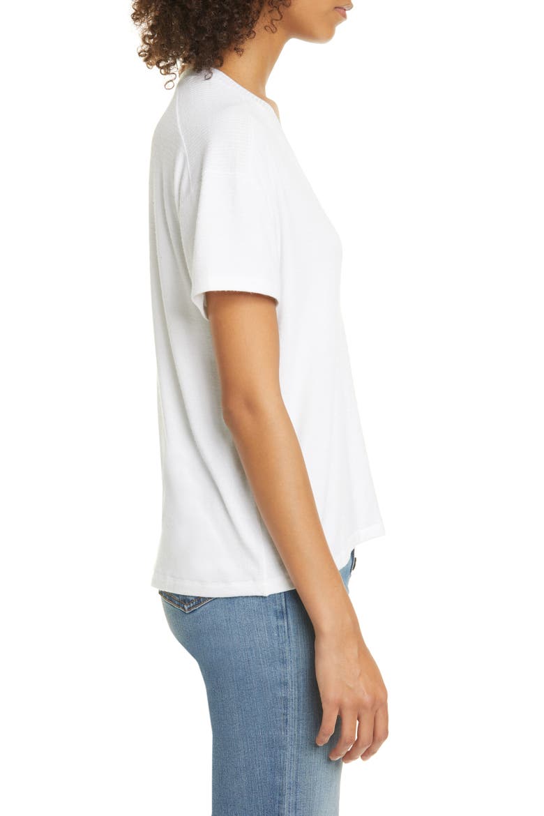 Hudson V-Neck Top, Alternate, color, WHITE