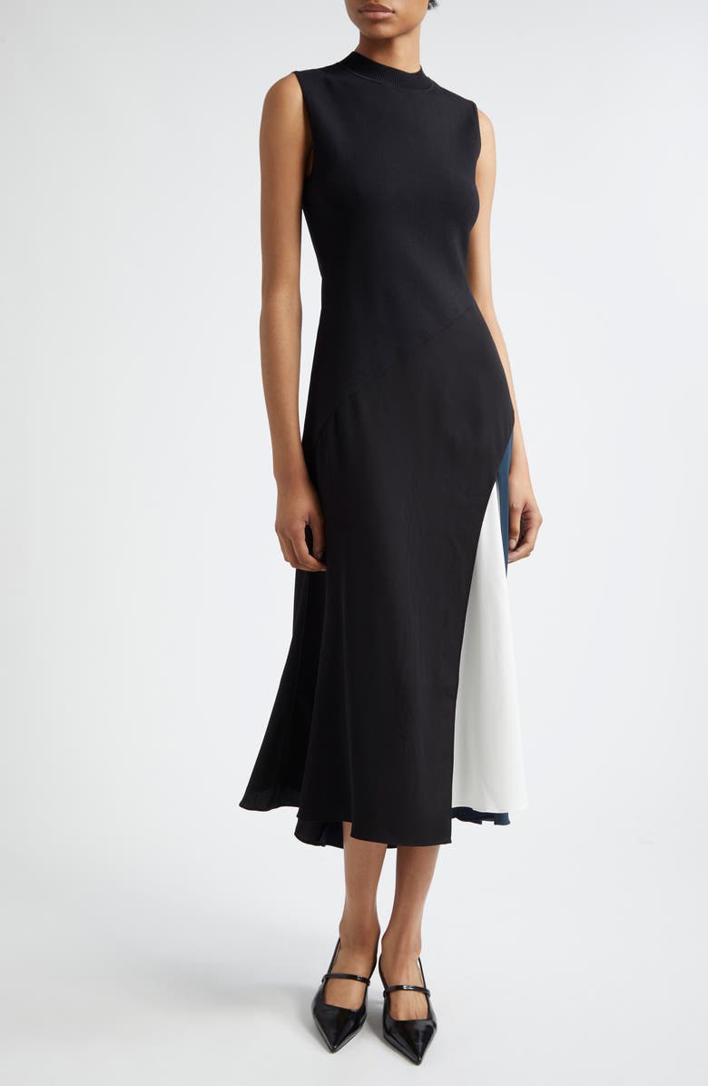 Reiss Faro Colorblock Detail Sleeveless Dress, Main, color,