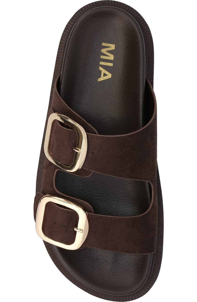 MIA Alttar Slide Sandal, Alternate, color, Chocolate