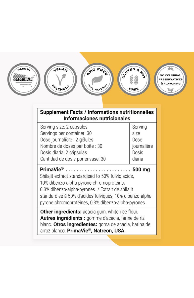 SuperSmart Super Shilajit 500mg per Day, Alternate, color, NO COLOR