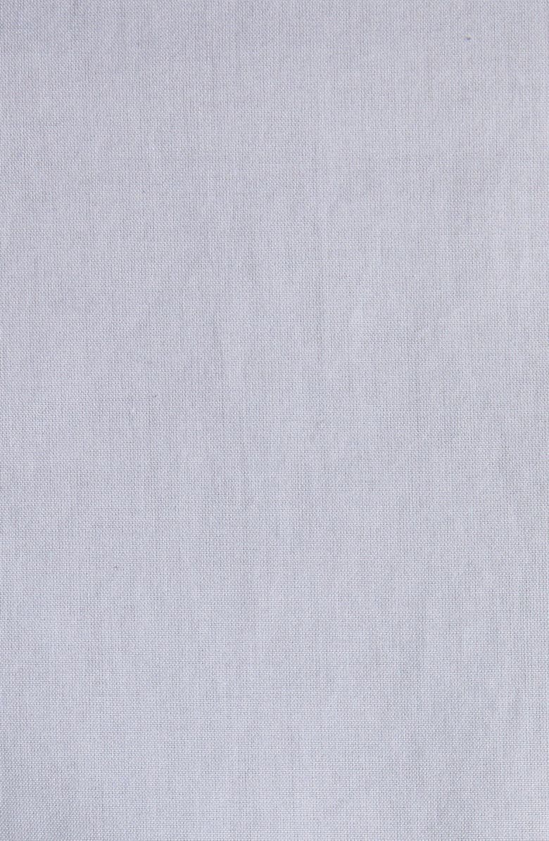 TOM FORD Pleated Bib Cotton Twill Shirt, Alternate, color, White