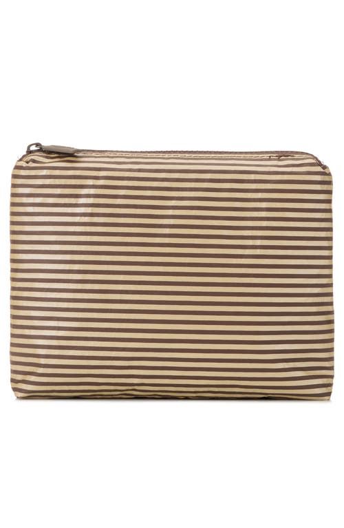 Aloha Collection Small Deliciosa Water Resistant Pouch In Brown