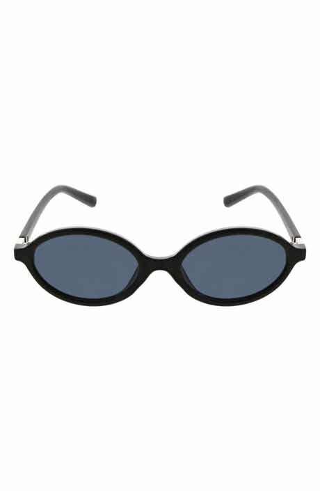 53mm Slim Oval Sunglasses