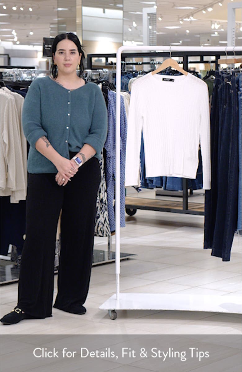 Mini Cable Crewneck Sweater, sales video thumbnail