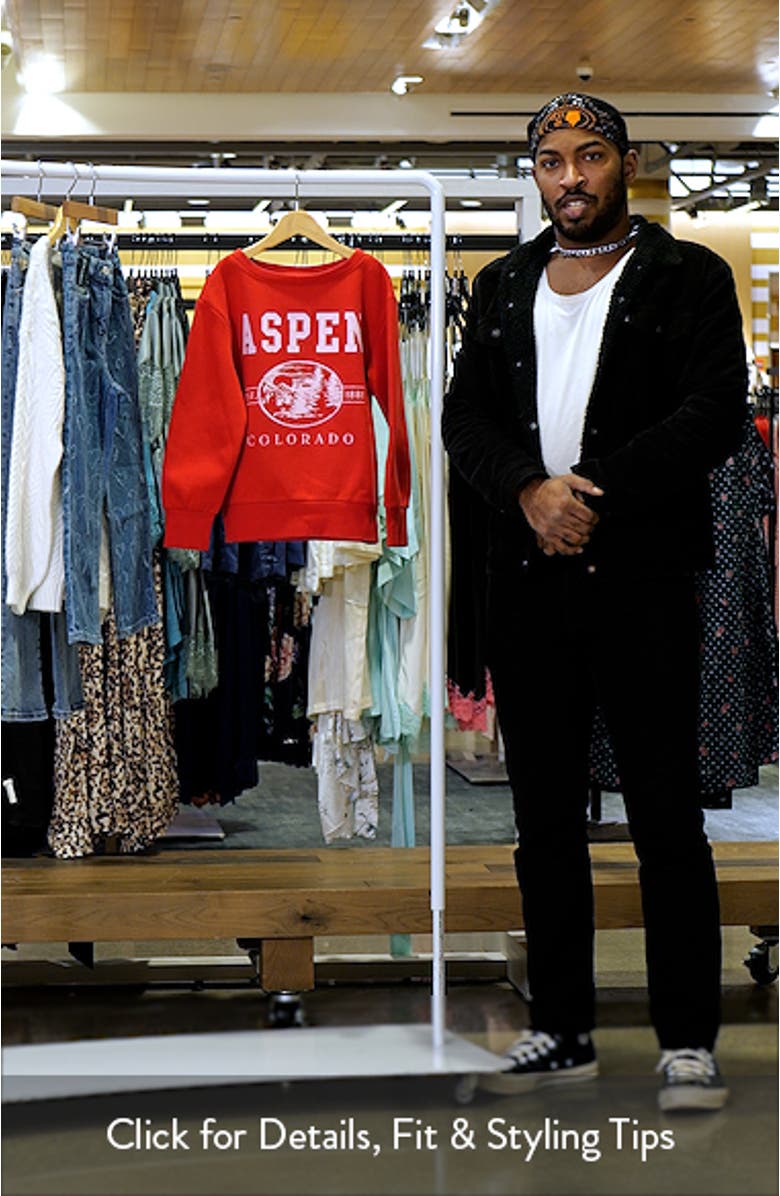 Off Shoulder Graphic Sweatshirt, sales video thumbnail