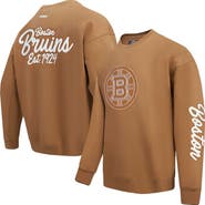 PRO STANDARD Men's Pro Standard  Brown Boston Bruins Paint the City Pullover Sweatshirt
