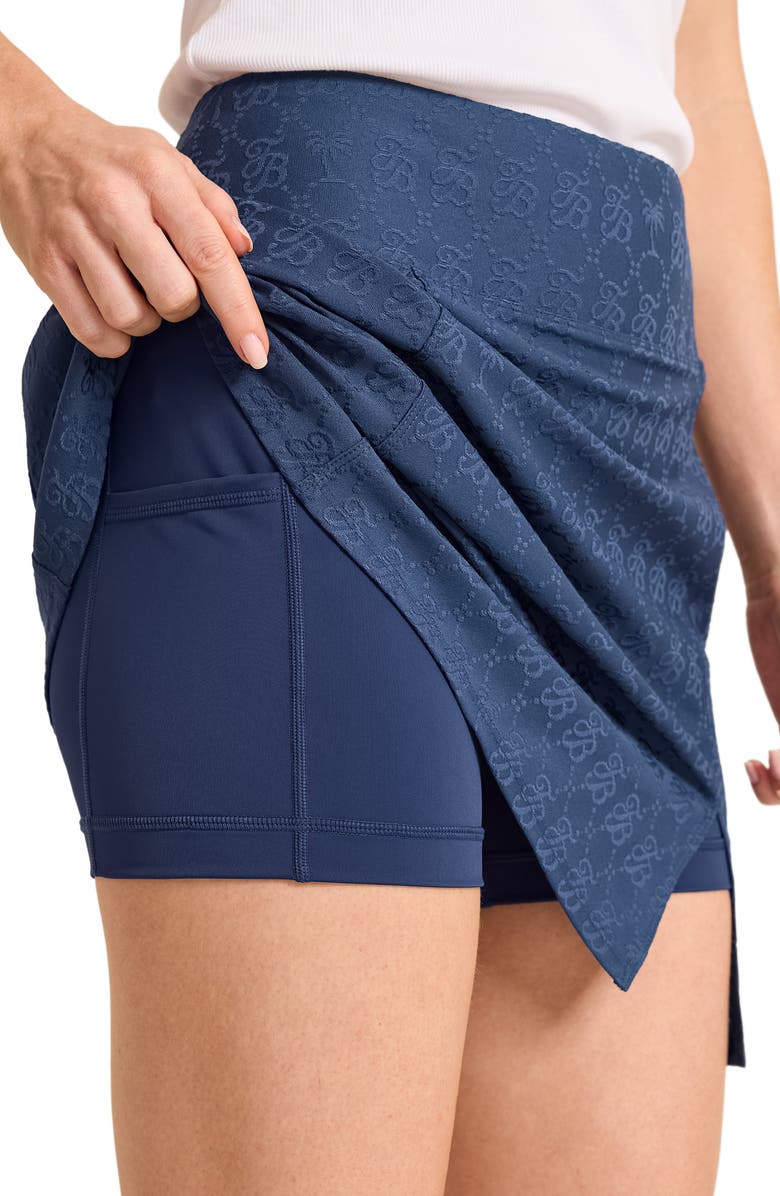 Tommy Bahama Aubrey Mongram Jacquard Skort, Alternate, color, Coastline