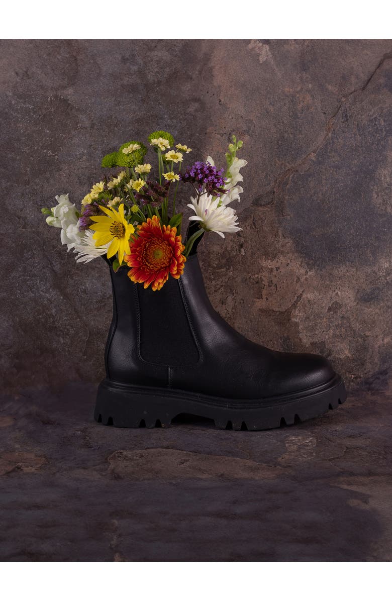 V.GAN LONDON Vegan Russ Chelsea Boots, Alternate, color, Black