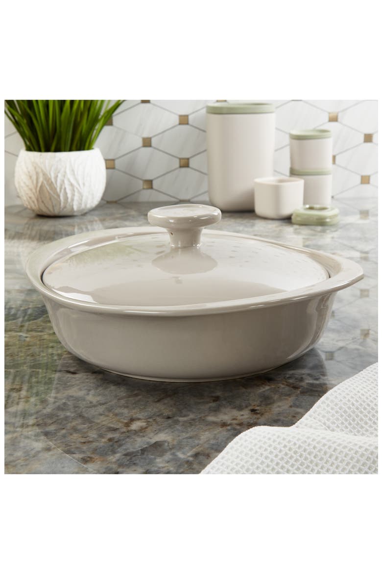 Leo Balance 4-Piece Ceramic Covered Caserole Dish, Alternate, color, MULTICOLOR