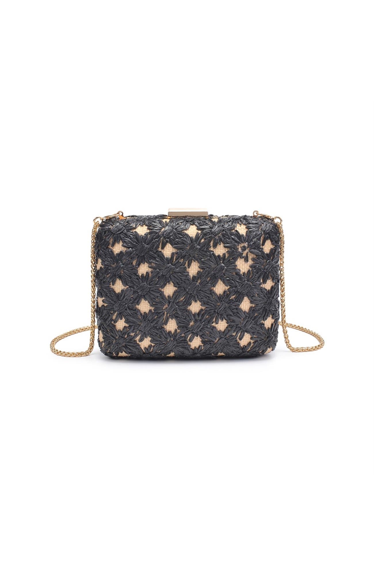 Samantha Evening Bag, Main, color, Black Natural